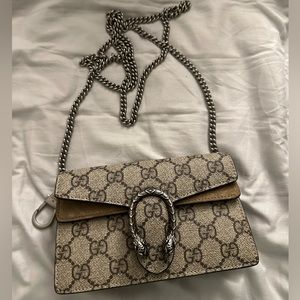 GUCCI Dionysus GG Supreme super mini bag. Brand new never used